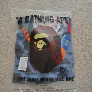 BAPE Color Camo Detachable Shark Full Zip Hoodie 'Blue'